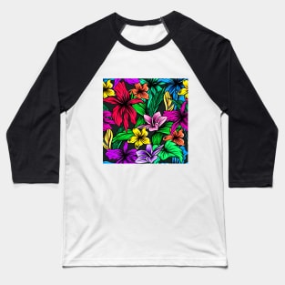 Hibiscus Baseball T-Shirt